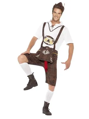 £11.20 • Buy Smiffys Brad Wurst Costume Medium 38-40  Oktoberfest Fancy Dress Up Lederhosen 