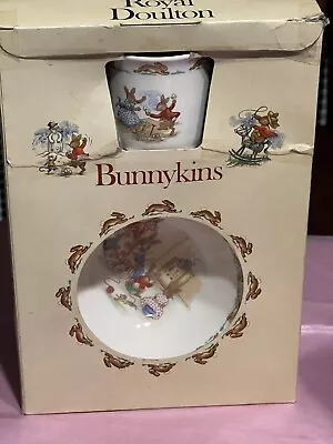 Vintage Royal Doulton Bunnykins 3 Piece Children's China Set NIB • $59.29