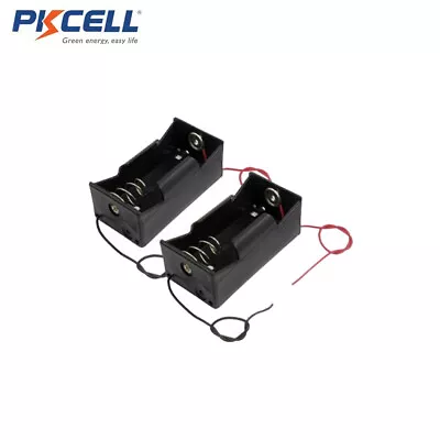 4pcs 1slot D Cell Battery Holder Storage Box Case With Wire Leads PKCELL • $8.99