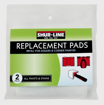 $9.48 • Buy 2pk Shur-Line Paint Edger, Flat & Corner Trim Painters Replacement Refill Pads!!