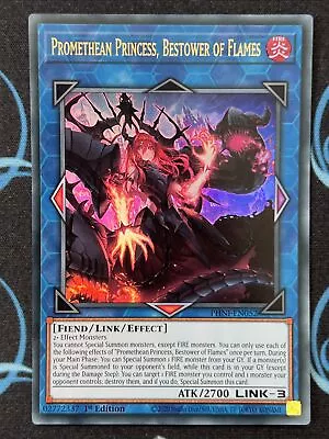 Yugioh PHNI-EN052 Promethean Princess Bestower Of Flames Ultra Rare 1ST ED NM  • £11.90