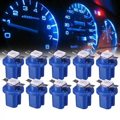 10X T5 B8.5D 5050 1SMD LED Dashboard Dash Gauge Instrument Interior Light Bulbs • $9.97