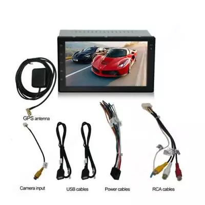 Android WIFI Double 2 DIN Car DVD Player Radio Stereo GPS Navigation Mirror-link • $105.92