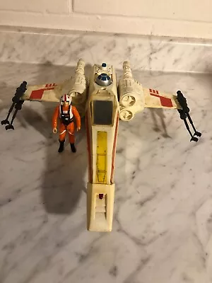 X-Wing Fighter - Vintage Star Wars Vehicle Action Figure 1977 With Luke Figure • $29