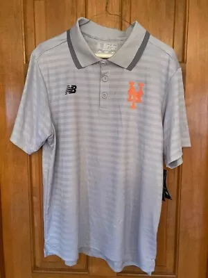 New Balance New York Mets Authentic Team Issued Golf/Polo Shirt Sz L • $15.99