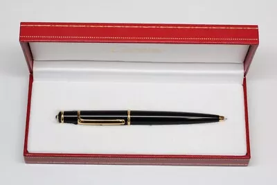 Original CARTIER Diabolo Pen - Gold Trim - Excellent Shape In Box With Papers • $425