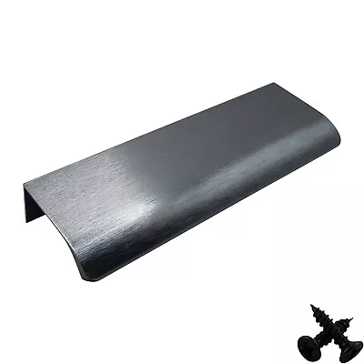 Anthracite Kitchen Cabinet Door Handles Cupboard Drawer Concealed Edge Pull • £3.44