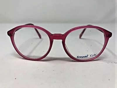 Crayola Kids Eyeglasses Frame ZOE MAGENTA 44-16-120 Pink Full Rim TQ76 • $29.25
