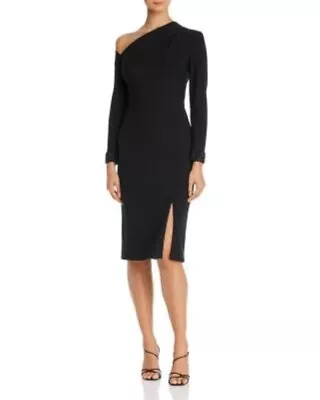 Aidan Mattox Black Assymetrical Cocktail Dress Size 2 • $40