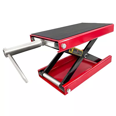 1100 Lbs Wide Deck Scissor Lift Jack Motorcycle Center Hoist Stand For Bike ATV • $53.48