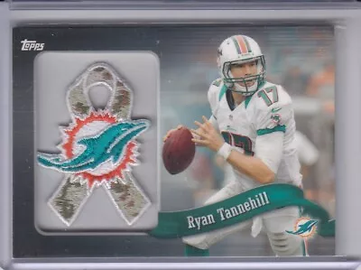 RYAN TANNEHILL 2013 Topps Ribbon Camo Team Logo #PRRT Dolphins • $25