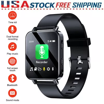 Bluetooth Wristband Bracelet Voice Activated Digital Audio Voice Recorder Watch • $36.94