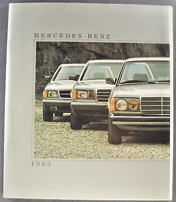 1983 Mercedes-Benz Brochure 380SL SEC SEL 240D 300 CD TD SD Excellent Original • $10.95