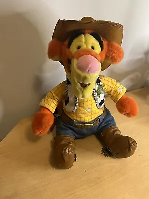 £18.99 • Buy Disney Store Tigger Plush As Sheriff Woody Cowboy Toy Story 14  Winnie The Pooh
