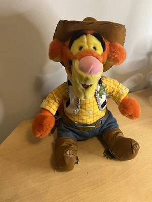 £18.99 • Buy Disney Store Tigger Plush As Sheriff Woody Cowboy Toy Story 14  Winnie The Pooh