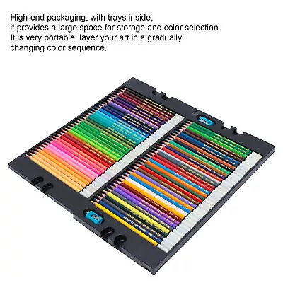 Color Pencil Set Wood Soft Core Hexagonal Oil Pastels Pencils With Boxes XAT • £25.50