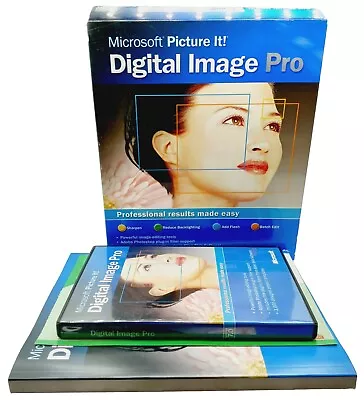 Microsoft Picture It! Digital Image Pro Version 7.0 Complete Box Set • $45.08