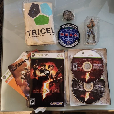 $80 • Buy Resident Evil 5 Collector's Edition Xbox 360 Complete CIB New Other Steelbook