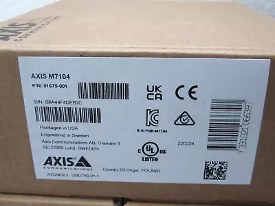 Axis M7104 Video Encoder 01679-001 (FACTORY SEALED) [CTSL] • $240.30