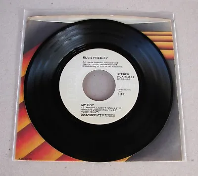 ULTRA RARE Elvis Presley Loving Arms / My Boy PRESSED IN THE US FOR EXPORT ONLY • $184