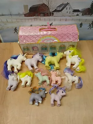 Vintage 1984 My Little Pony Lot Of 12 With Carry Case • $49.99