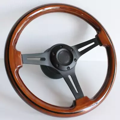 Steering Wheel Wood Fits For W123 W124 R107 W201 Used Classic 14inch 1978-1991 • $219