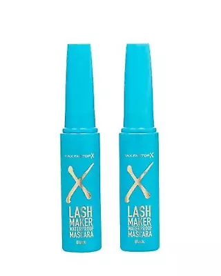 Max Factor Lash Maker Mascara Black Waterproof X2 Regular Size • $30