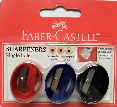 6 Faber Castell Single Hole 5849 Pencil Sharpeners • $3.30