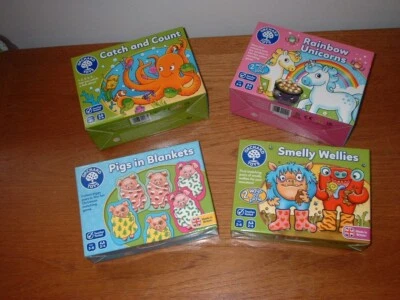 £9.99 • Buy Orchard Toys 4 X Educational Games Bundle 100% Complete, 1 Bnwt - Exc Condition
