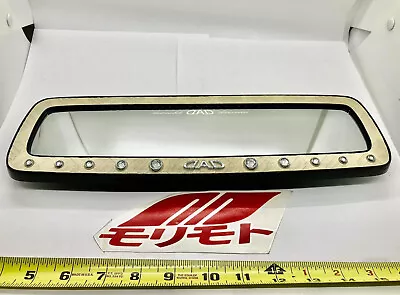 Garson D.A.D White Crystal Beige Luxury Rear View Mirror Monogram VIP JDM DAD • $90