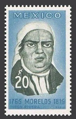 Mexico 967 Two Stamps MNH. Mi 1191. Jose Maria Morelos Y Pavon Patriot 1965. • $1