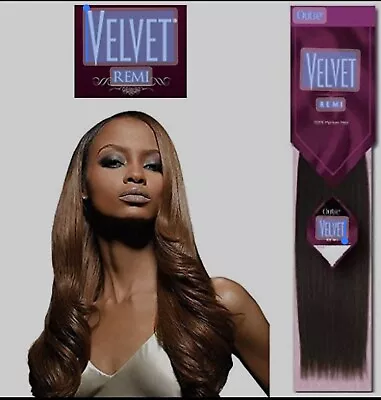 Outre Velvet 100% Remi Human Hair In Remi Yaki (10”  #1 Jet Black) • $34.98