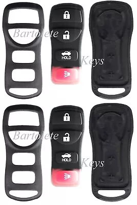 2 Remote Car Key Fob Shell For Nissan Sentra Altima Maxima 350Z Infiniti G35 I35 • $13.49