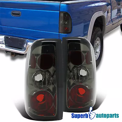 Fits 1997-2004 Dodge Dakota Replacement Tail Lights Brake Lamps Smoke 97-04 • $74.98