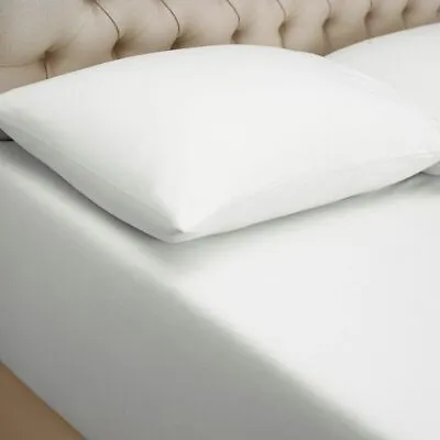 2 X Cot Bed Fitted Sheets 100% Cotton Soft Jersey Sheet With 2x Pillowcase Set  • £11.94