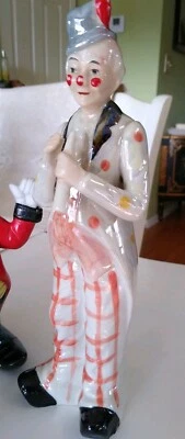 $9.99 • Buy Vintage Clowns Figurines Ceramic Hobo Circus 4-8  Tall M I