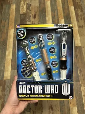 DOCTOR WHO Personalise Your Sonic Screwdriver Set NEW NIB DR WHO Sealed Box  • $39.99