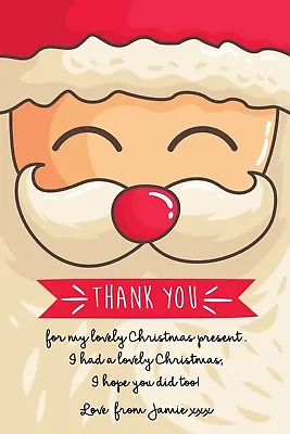 £4.85 • Buy  Personalised Christmas Thank You Cards  X 10