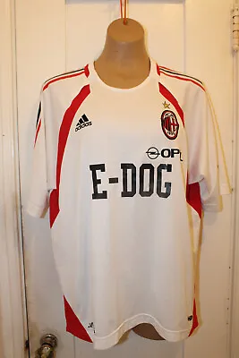 ADIDAS AC Milan Football Soccer Training Shirt OPEL Men Large Vintage CUSTOM  • $56.90