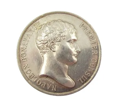 FRANCE 1840 NAPOLEON COMMITTEE OF NOTARIES 32mm SILVER MEDAL - BY BARRE • £135