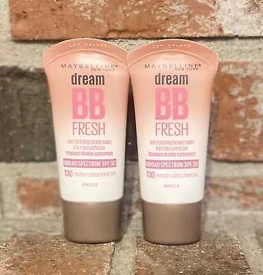 Maybelline Dream Fresh Skin Hydrating BB Cream 8-in-1 Skin Perfecting Beauty X2 • $15.97