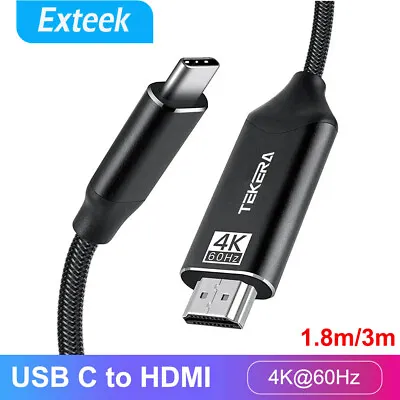 $34.95 • Buy USB C To HDMI 2.0 Cable USB 3.1 Type C To HDMI 4K 60Hz For Macbook Chromebook