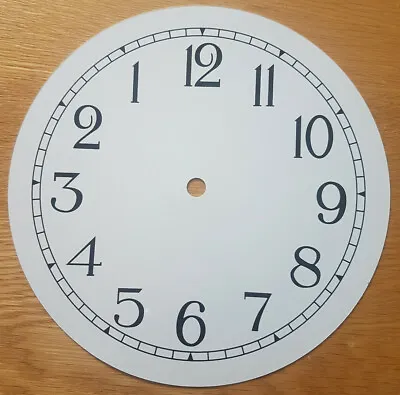 £8.95 • Buy NEW - 8 Inch Reverse Clock Dial Face - White - 203mm Arabic Numerals - DL42