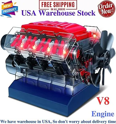 V8 Internal Combustion Ohc Engine Motor Working Model Haynes Kit Box New • $125.99