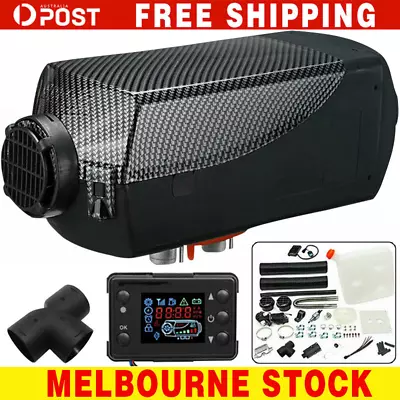 Diesel Air Heater 12V 5KW Tank Remote Control Thermostat Caravan Motorhome RV AU • $100.96