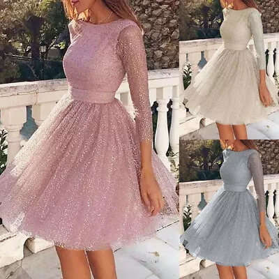 $29.25 • Buy Women Long Ball Gown Party Cocktail Wedding Bridesmaid Formal Evening Dress