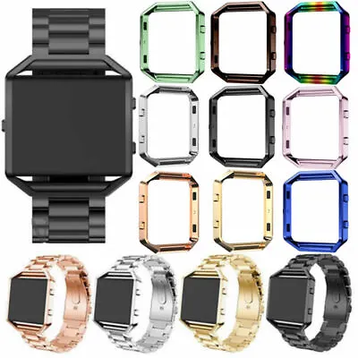 $14.95 • Buy For Fitbit Blaze Tracker Stainless Steel Replacement Watch Strap Band Case Cover