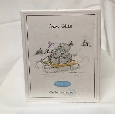 £39.99 • Buy Me To You SNOW GLOBE 4287 - Sledging For Two, By Carte Blanche Greetings.
