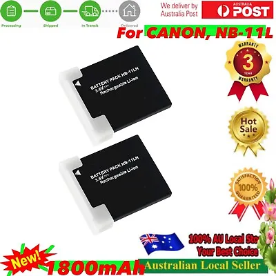 2x 1800mAh New NB11LH NB-11L Battery For Canon Digital IXUS 175 180 185 190 • $25.20