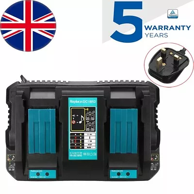 Charger For Makita Battery DC18RD DC18RC LXT 7.2-18V Double Twin Ports USB • £19.98